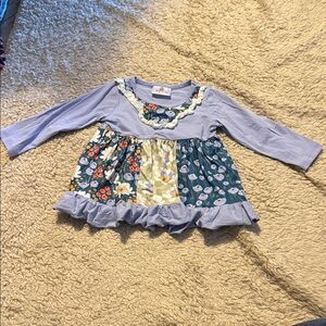 Toddler Ruffle Girl Long Sleeve Shirt